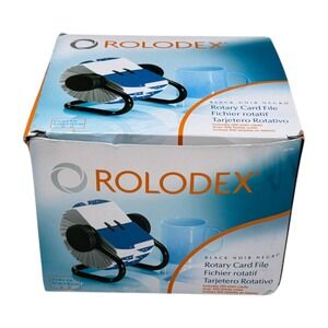 Rolodex Rotary Card File Black 500 Card Capacity New Model 66704